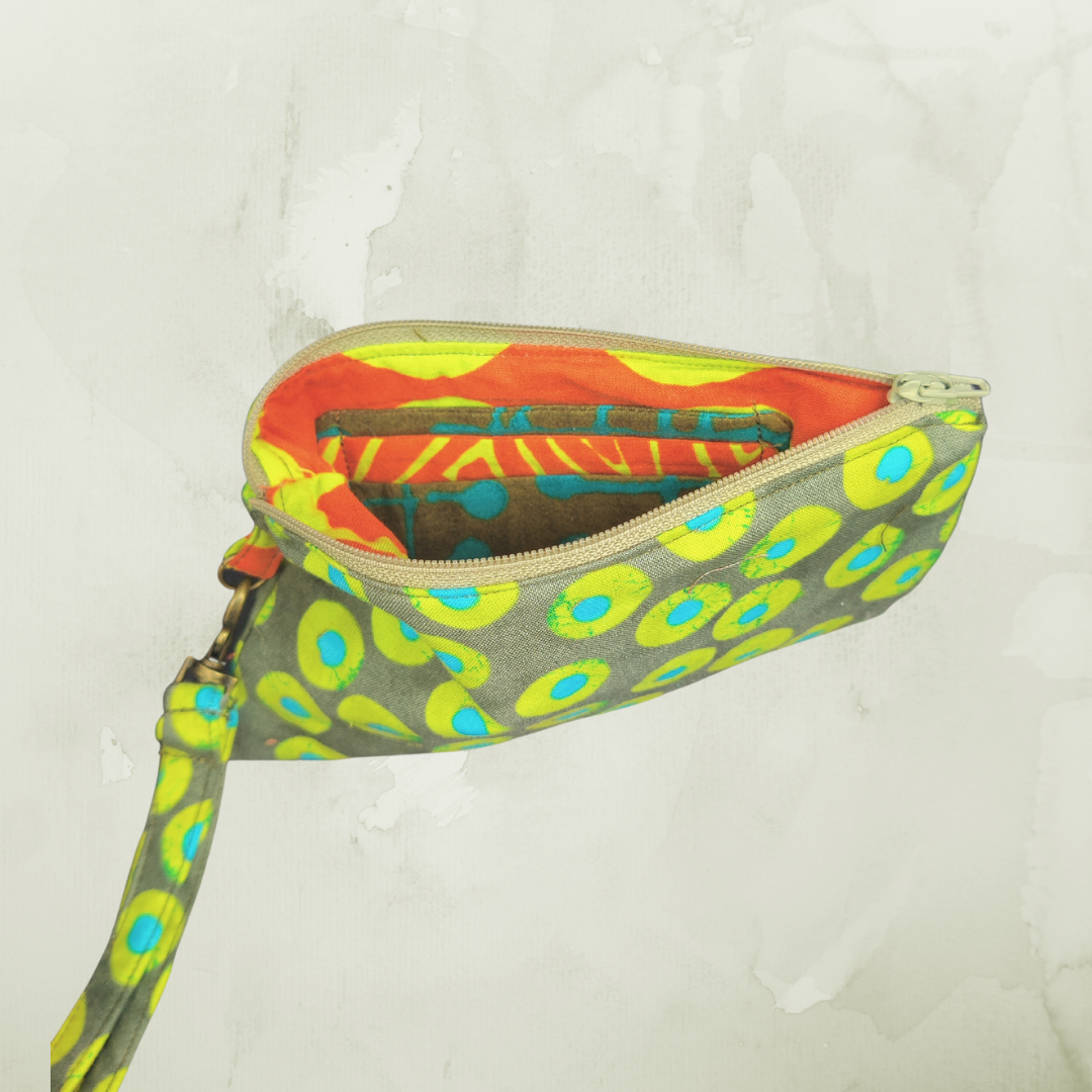 Handmade Colorful Clutch Wallet | Zippered Wallet | Women's Wallet | Card Holder | Small Purse