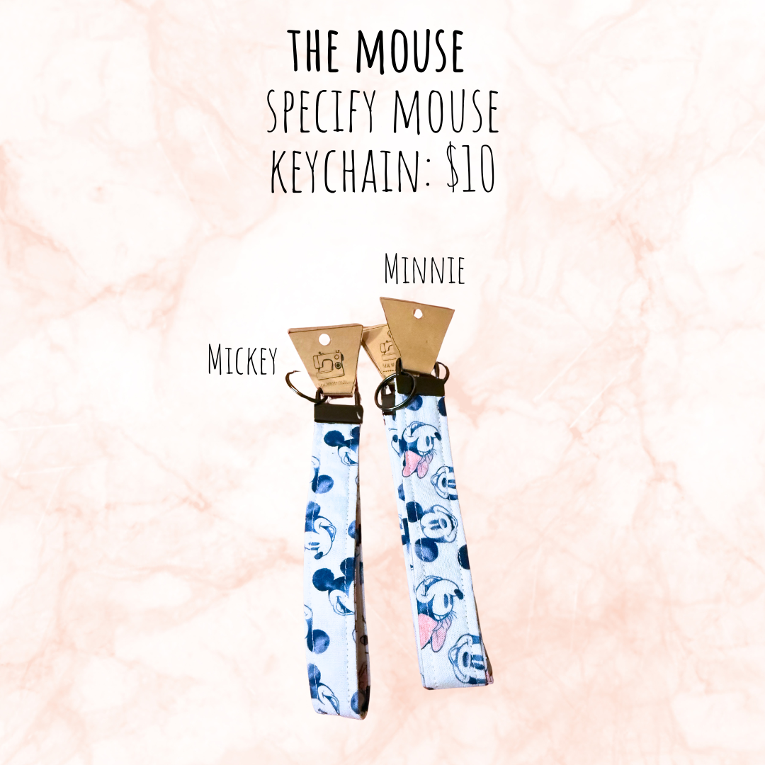 Handmade Iconic Mice Ear Keychains-Fandom Inspired Accessories
