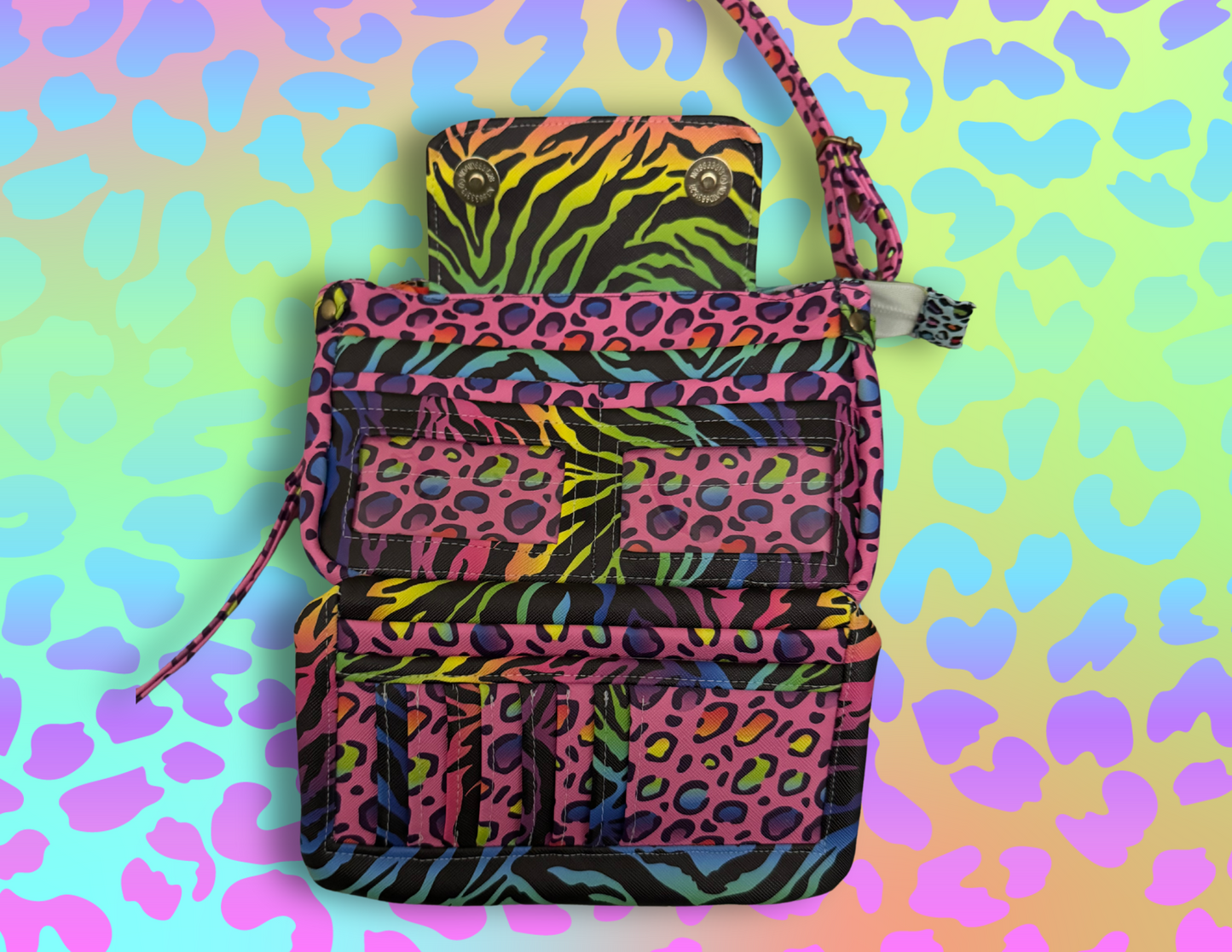 Handmade Leopard Print Clutch | LF Inspired, Stylish Evening Bag | Animal Print Purse | Fashionable Accessory